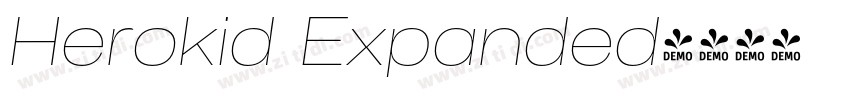 Herokid Expanded字体转换